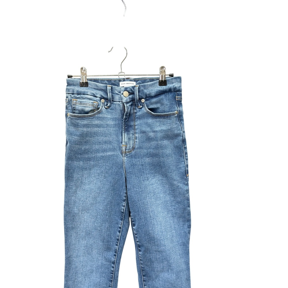 Good American Always Fits Good Legs Skinny Jeans Women 00-4 Blue Stretch Denim